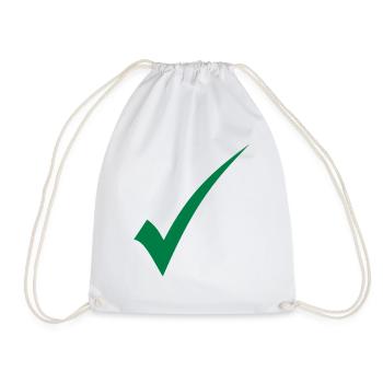 Vérification du crochet vert - Sac de sport léger - blanc - Devant