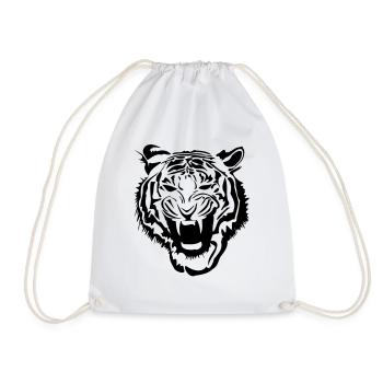 Tiger - Turnbeutel - Weiß - Vorne