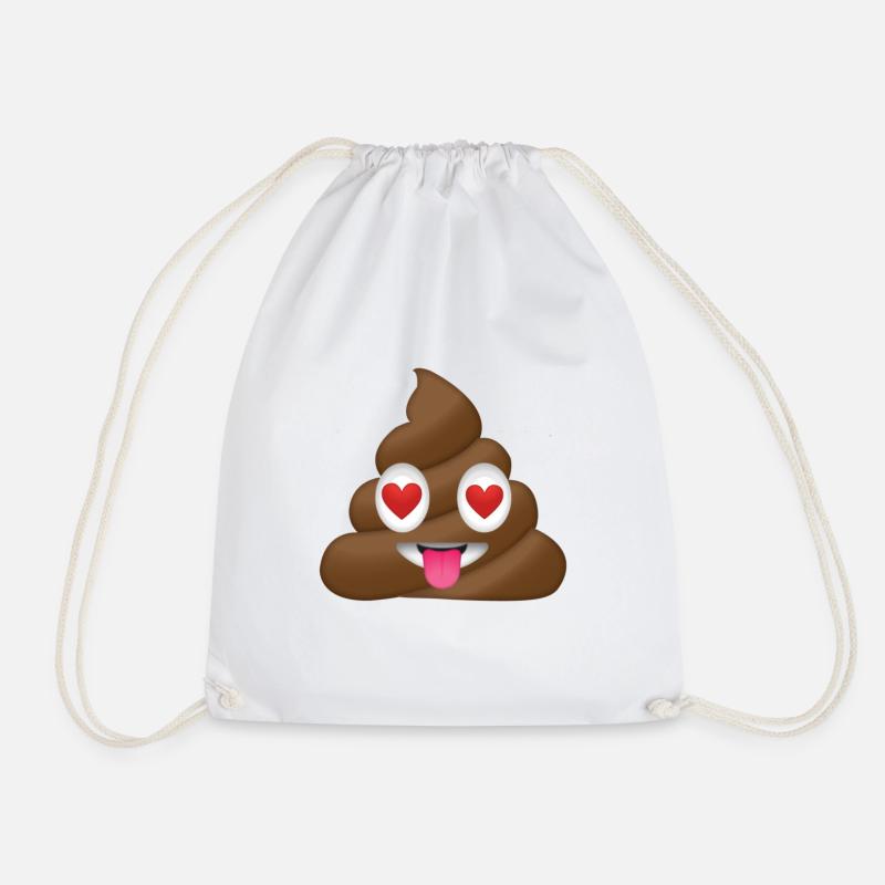 Poop - Turnbeutel - Weiß