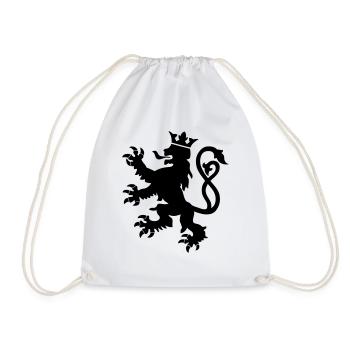 lion du luxembourg symbole drapeau - Sac de sport léger - blanc - Devant