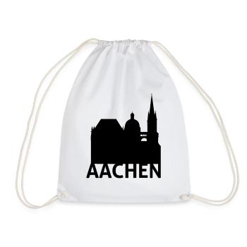 Aachen - Turnbeutel - Weiß - Vorne