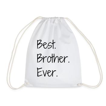 Frère Frangin Frere Naissance Bébé Frérot - Sac de sport léger - blanc - Devant