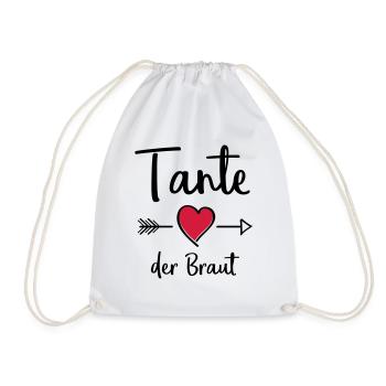 tante der braut - Turnbeutel - Weiß - Vorne