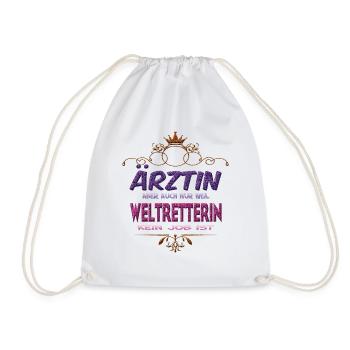 Ärztin Weltretterin - Turnbeutel - Weiß - Vorne