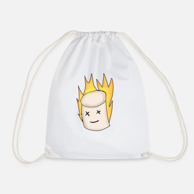 le feu de marschmellow brûle - Sac de sport léger - blanc