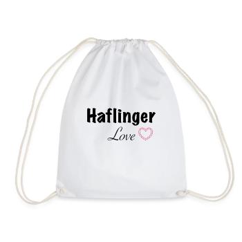 Haflinger Love - Turnbeutel - Weiß - Vorne