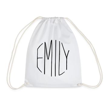 Emily Geschenk - Turnbeutel - Weiß - Vorne