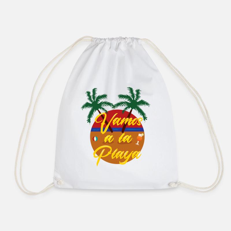 vamos ala playa summer - Turnbeutel - Weiß