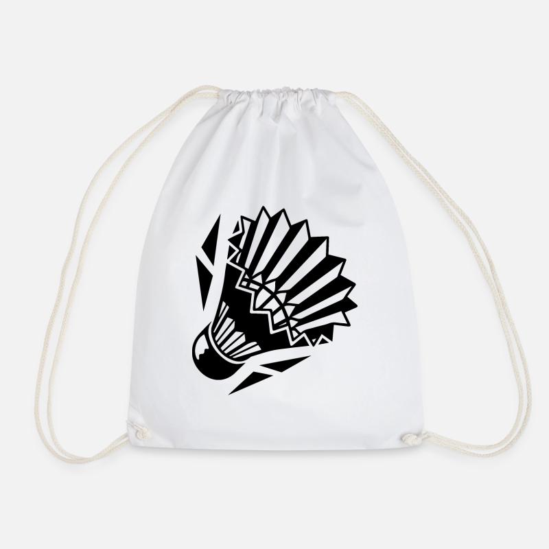 Raquette de badminton Racketlon Shuttlecock Squash - Sac de sport léger - blanc