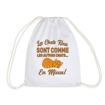 Chats Roux Sont Comme Les Autres Chats En Mieux - Sac de sport léger - blanc - Devant