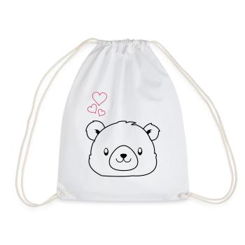 bär love - Sac de sport léger - blanc - Devant