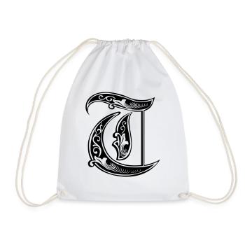 T - Drawstring Bag - white - Front