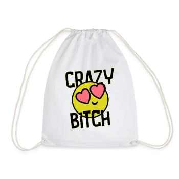 Crazy drôle sexy sourire selfie - Sac de sport léger - blanc - Devant