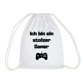 Ich bin ein Gamer - Turnbeutel - Weiß - Vorne