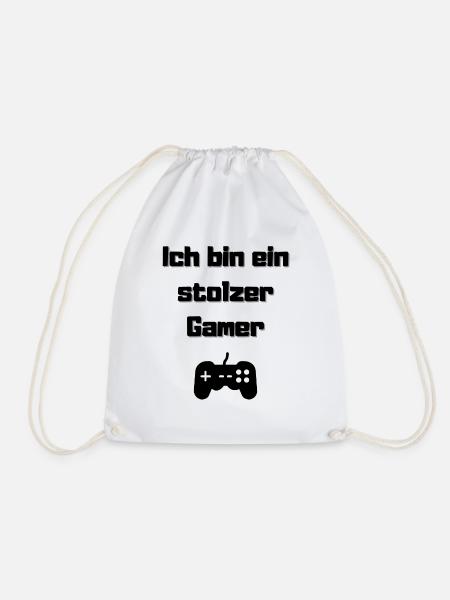 Ich bin ein Gamer - Turnbeutel - Weiß