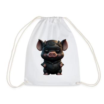 pig queen - Sac de sport léger - blanc - Devant