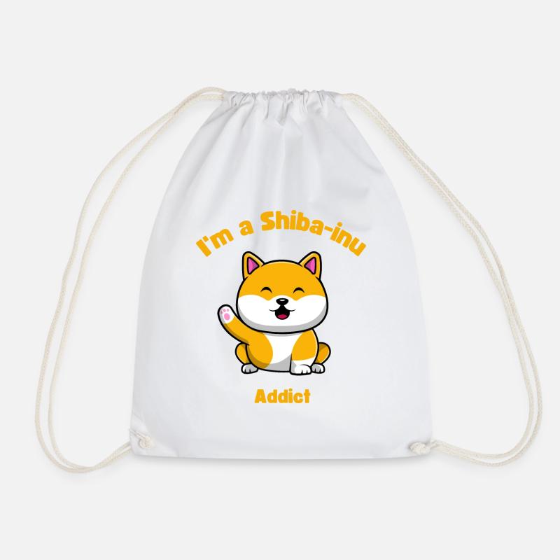 Ich bin ein Shiba-Inu-Süchtiger - Turnbeutel - Weiß