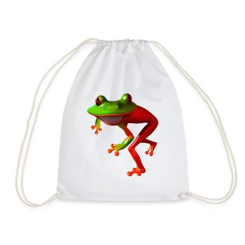Frog bent free - Drawstring Bag - white - Front