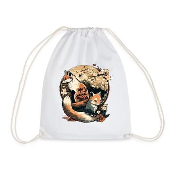 FOX 9 - Drawstring Bag - white - Front