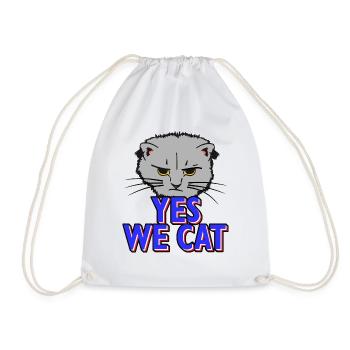 Oui nous chat - oui nous pouvons - Sac de sport léger - blanc - Devant