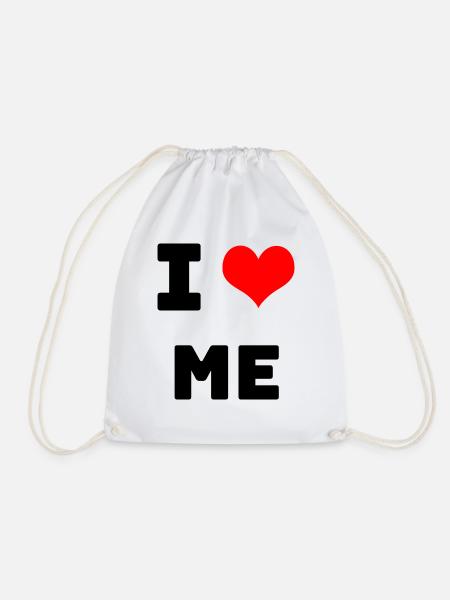 i love me - Turnbeutel - Weiß