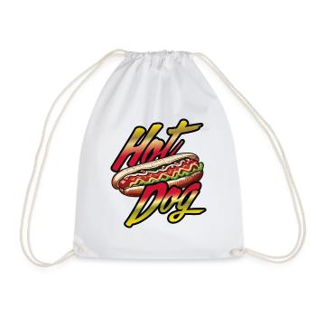 hot dog - Turnbeutel - Weiß - Vorne