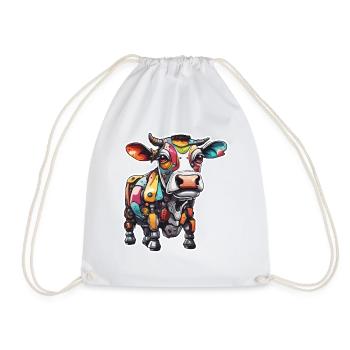 Robot animal / IA / Animaux mécanisés / Bande dessinée - Sac de sport léger - blanc - Devant
