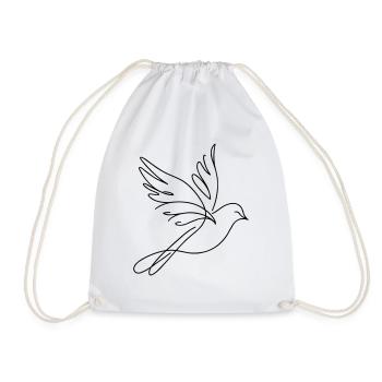Oiseau - Sac de sport léger - blanc - Devant