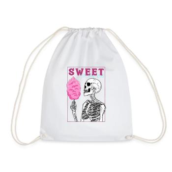 Sweet Till The End - Drawstring Bag - white - Front