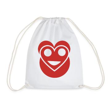 Visage personne amoureuse - Sac de sport léger - blanc - Devant