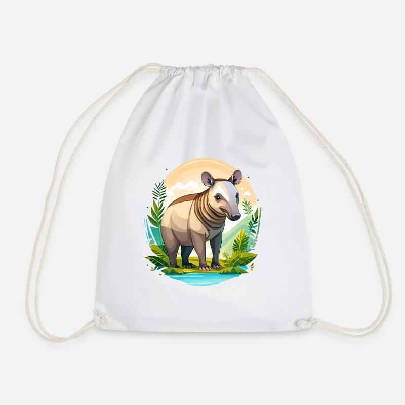 Tapir - Turnbeutel - Weiß