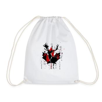 Wild v8 - Drawstring Bag - white - Front