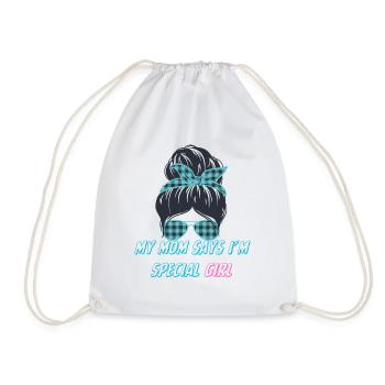 Ma mère dit que je suis une fille spéciale - Sac de sport léger - blanc - Devant