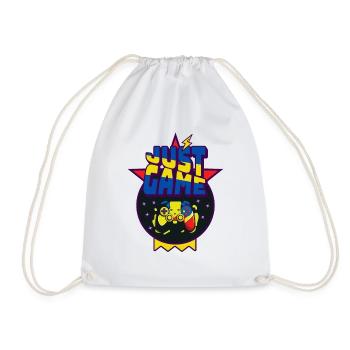 Just Game Controller Video Game Gift Gamer - Drawstring Bag - white - Front
