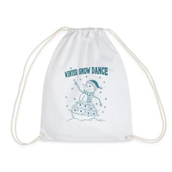 Winter Snow Dance - Drawstring Bag - white - Front