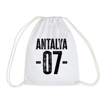 Antalya 07 – Fiers de la Riviera turque - Sac de sport léger - blanc - Devant