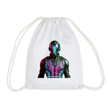 Cyber Rebellion - Digital Phantom - Drawstring Bag - white - Front