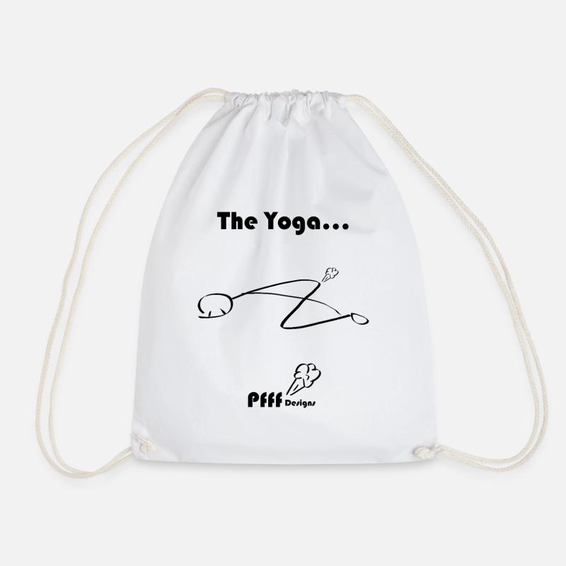 Yoga Pfff - Drawstring Bag - white
