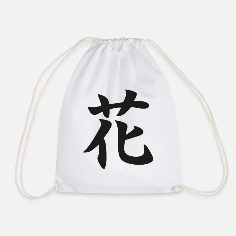 japan_blume - Drawstring Bag - white
