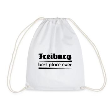 Freiburg - Stadt best place ever - Turnbeutel - Weiß - Vorne