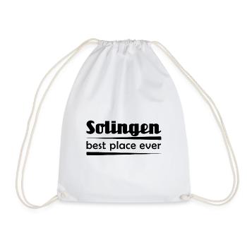 Solingen - Stadt best place ever - Turnbeutel - Weiß - Vorne
