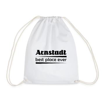 Arnstadt - Stadt best place ever - Turnbeutel - Weiß - Vorne