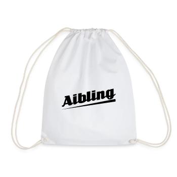 Aibling - Textdesign mit Stadtnamen - Turnbeutel - Weiß - Vorne