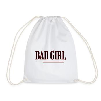 Bad Girl - Turnbeutel - Weiß - Vorne