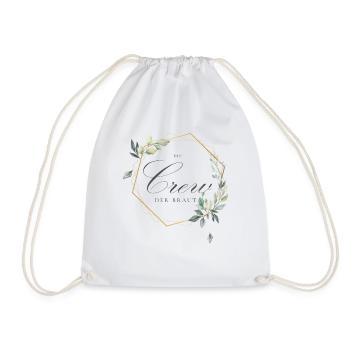 The Bride's Crew - Team Bride - Bride Squad - Drawstring Bag - white - Front