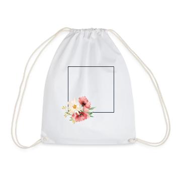 Fleurs - Sac de sport léger - blanc - Devant