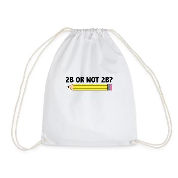 Professeur pour l’école d’art 2B OU PAS 2B Être ou Ne pas être - Sac de sport léger - blanc - Devant