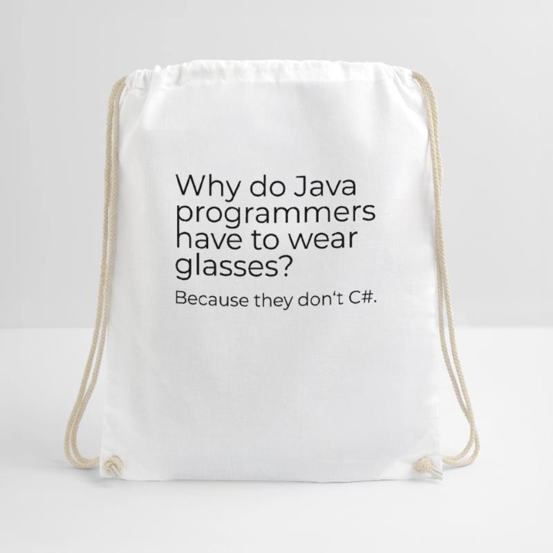 Why do Java programmers have to wear glasses? Turnbeutel