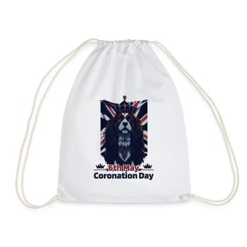 King's Coronation Day May 6th, 2023 Celebration - Turnbeutel - Weiß - Vorne