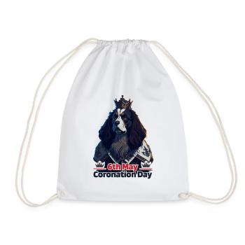 King's Coronation Day May 6th, 2023 Celebration - Turnbeutel - Weiß - Vorne